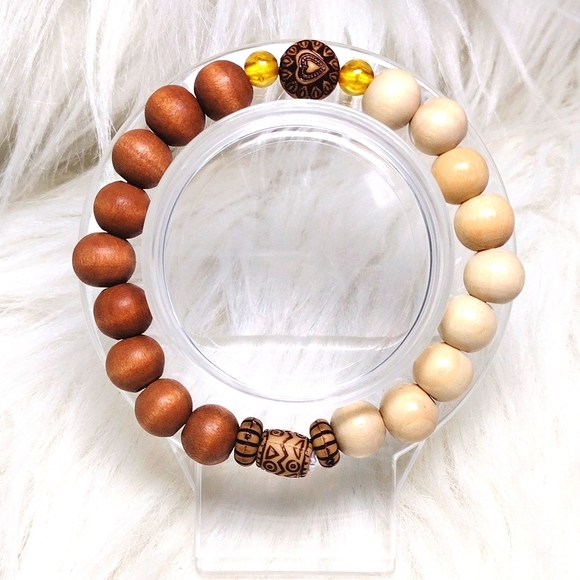 Handmade Wood Stackable Bracelets (2) - Picture 2 of 5